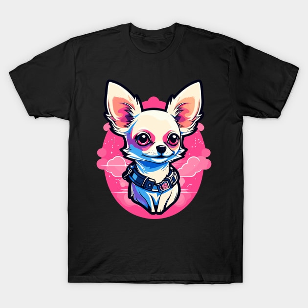 Chihuahua Dog Illustration T-Shirt by FluffigerSchuh